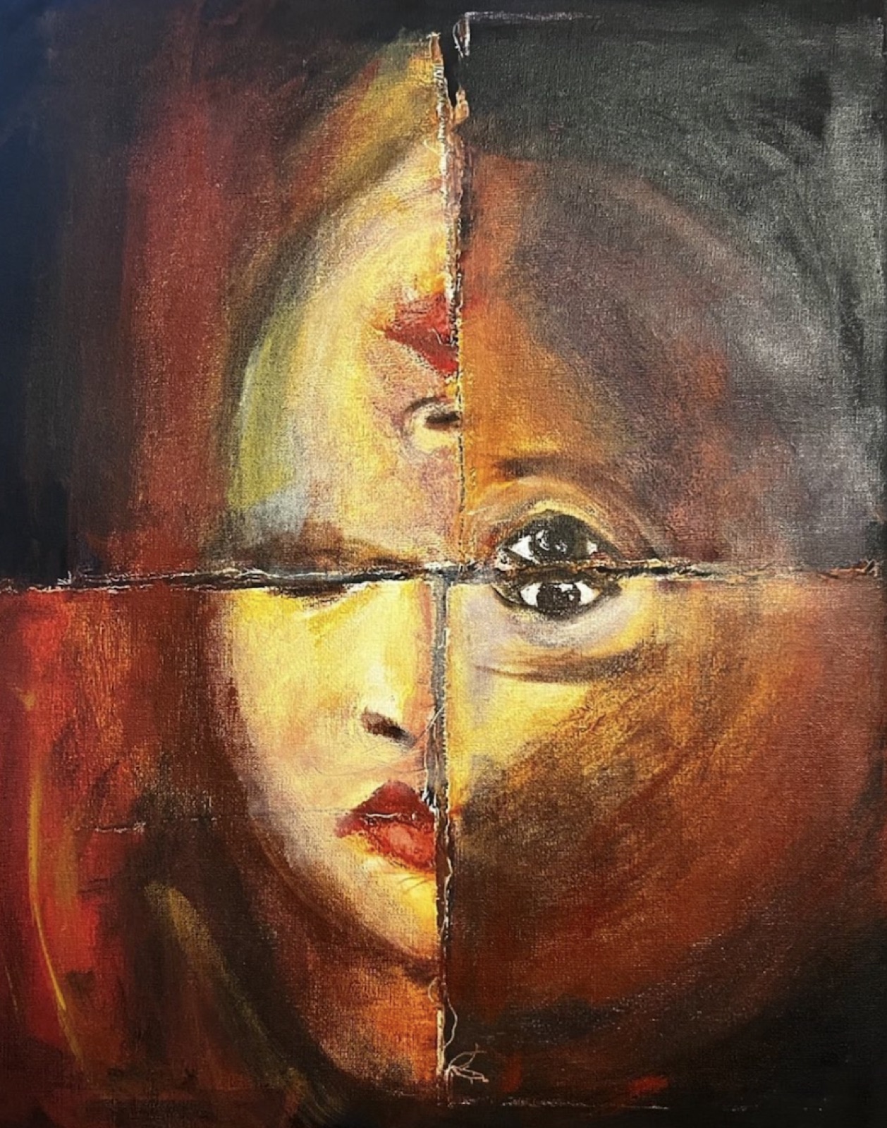 Fragmented portrait, Lucy